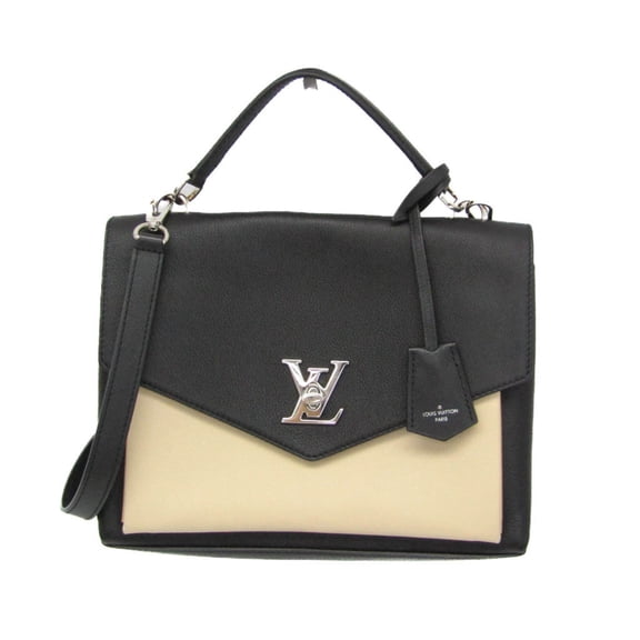 Pre-Owned Louis Vuitton My Rock Me M54878 Women's Handbag,Shoulder Bag Black,Cream (Good)