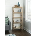 thumbnail image 2 of Linon Titian 4-Tier Solid Wood Bookcase, Driftwood Brown, 2 of 10