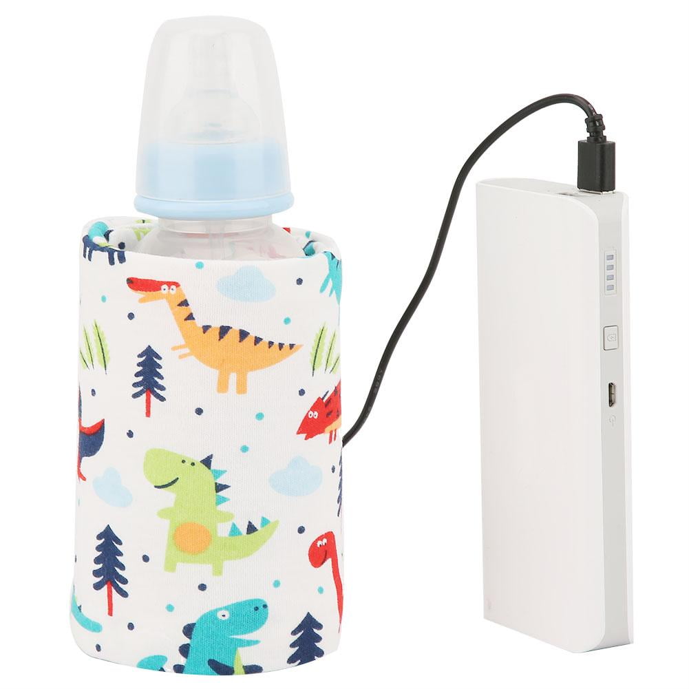 Chauffe-Biberon Portable USB Température Réglable – Chauffe-Lait Bébé Avec Écran LCD, 38-55 °C (Rose)