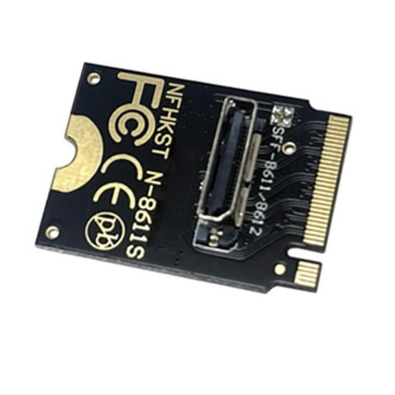 Xiwai 2230 PCI-E4.0 M.2 M-key to Oculink SFF-8612 SFF-8611 Vertical Host Adapter for NVME U.2 SSD eGPU