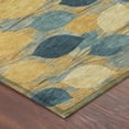 thumbnail image 3 of Addison Rugs Chantille Indoor/Outdoor Transitional Floral Gold Machine Washable Round Rug, 8' x 8', 3 of 8