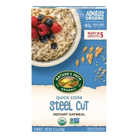 Nature's Path Organic Quick Cook Steel Cut Oatmeal 11oz Box