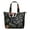 Black-37, variant on Starry Night Travel Tote - Spacious Zippered Bag with Interior Organization, Cosmos & Planet Design for Students