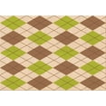 thumbnail image 1 of Ahgly Company Indoor Rectangle Patterned Cardboard Brown Gold Area Rugs, 2' x 4', 1 of 6