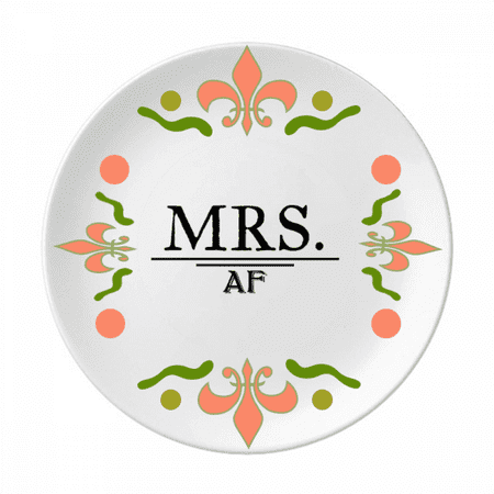 

Lady Status Mood Art Deco Fashion Flower Ceramics Plate Tableware Dinner Dish