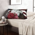 thumbnail image 6 of Naloa Eagle With Hat And Roses Pillowcase, Throw Pillowcase, Wrinkle-Free, Stain-Resistant with Hidden Zipper for Bedroom Sofa-16"x24", 6 of 6