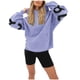 thumbnail image 3 of Sudadera con capucha estampada para mujer, suéter informal de gran tamaño con bolsillo, letras de la vida originales, Blakely, ropa de otoño, 3 of 3