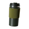 thumbnail image 3 of 2x taza de café portátil duradera de acero inoxidable a prueba de fugas tazas aisladas en frío y caliente con tapa botellas de agua de leche de bebida de té al vacío rojo Gloria  Taza de café, 3 of 9