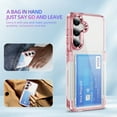 thumbnail image 6 of for Samsung Galaxy S24 Case Wallet, Samsung Galaxy S24 Case Clear Protective Case Credit Card Holder Heavy Duty Shockproof Anti-Scratch Anti-Yellow Cover for S24 Transparent - Pink, 6 of 8