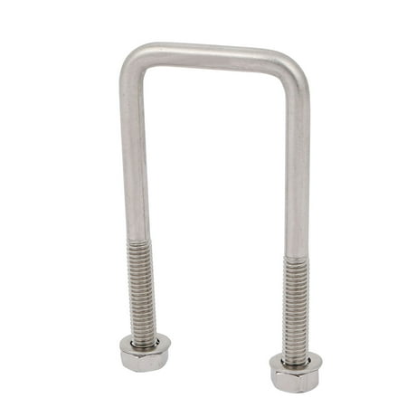 

Unique Bargains M6 Thread 30mm Inner Width 304 Stainless Steel Square U Bolt w Hex Nut Washer