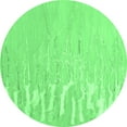 thumbnail image 1 of Ahgly Company Indoor Round Abstract Emerald Green Contemporary Area Rugs, 5' Round, 1 of 4