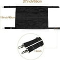 thumbnail image 5 of HardwareBreathable Mesh Protector, Portable Aisle Fence | Wind Shield Oxford Cloth Construction, Weather Durable Safety Strap System Equine Training Stable Gate (Black), 5 of 5