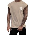 thumbnail image 1 of Playeras Cuello V Para Hombre, Camiseta Informal De Moda Con Estampado De Camuflaje, Cuello Redondo Y Manga Corta, 1 of 3