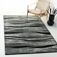 thumbnail image 2 of SAFAVIEH Metro Bridget Abstract Area Rug, Black/Ivory, 6' x 6' Square, 2 of 9