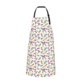 thumbnail image 2 of Lsque Cute Flower Waterproof Apron Chef Aprons for Men Heavy Duty Chemical Work Apron Extra Long Grilling Aprons with Adjustable Bib Apron, 2 of 9