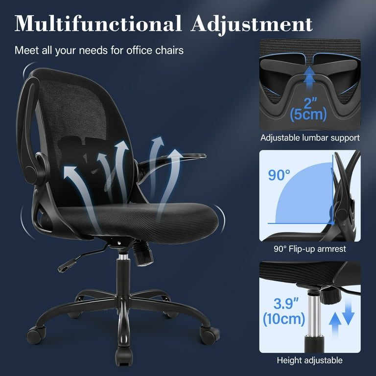 Height Adjustable Chair Armrest Pair, Multifunctional Office Chair