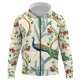 thumbnail image 1 of Sudadera con capucha y cremallera con estampado 3D de flores, pájaros y plantas, para hombre y mujer, estilo informal, de gran tamaño, 2024, 1 of 6
