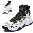 thumbnail image 2 of Men's High-Top Basketball Sneakers - Breathable, Non-Slip Rubber Sole with Shock Absorption, Durable & Stylish for Running and Casual Wear, 2 of 6