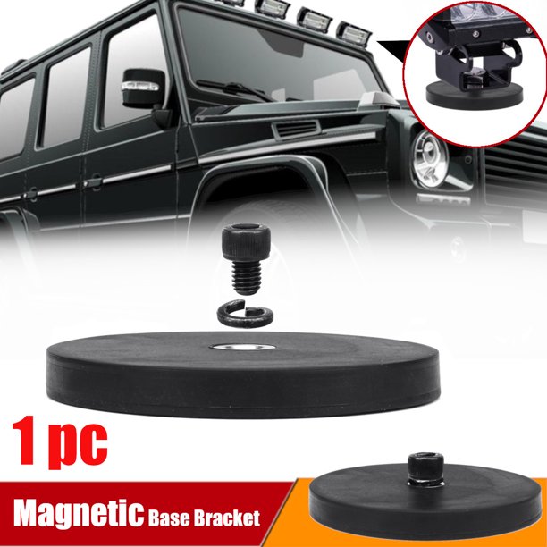 Car Led Light Bar Strong Magnet Base Mounting Bracket Holder Rubber Pad 8 5x 1cm Walmart Com Walmart Com
