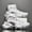 White, variant on Men's Height-Increasing High-Top Sneakers - Thick-Soled Lift Shoes with & Sole, -like Breathable Sock Design, All-Season Lightweight Athletic Footwear for Boys & Adults - Casual/