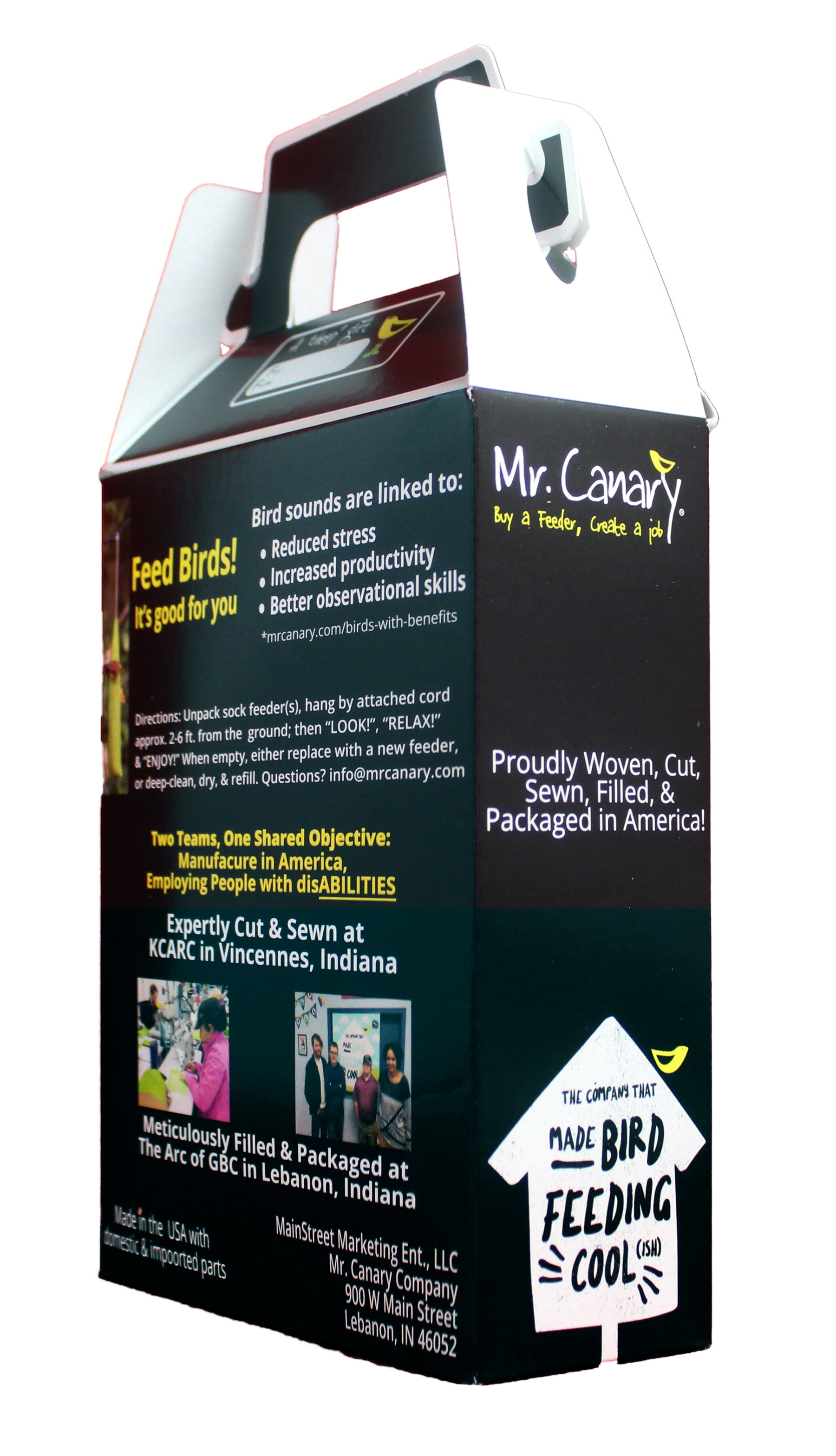 (2 pack) Mr. Canary 'Pair of Socks' Finch Sock Feeders, 12oz Nyjer Seed Each (2 pack)