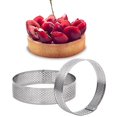thumbnail image 2 of 24 Pack Stainless Steel Tart Rings 3 In,Perforated Cake Mousse Ring,Cake Ring Mold,Round Cake, 2 of 7