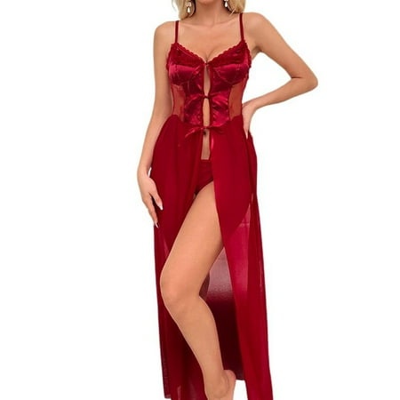 Women Babydoll Nightgown Babydoll Dress Red Lingerie For Women Mesh Lingerie Womens Lingerie Sexy