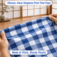300ft X 54in Blue & White Checkered Tablecloth Roll With Slide Box ...
