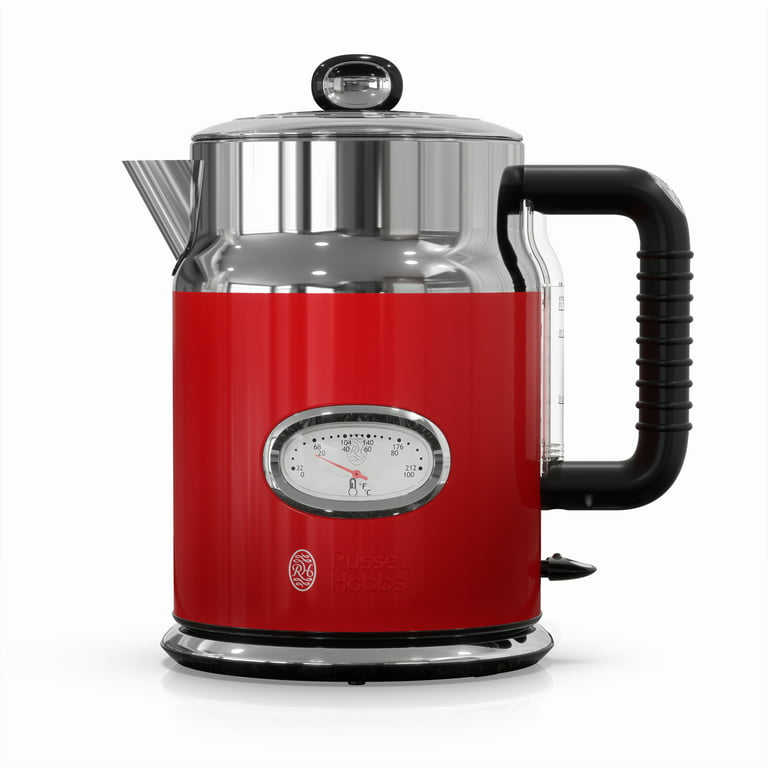 Russell Hobbs Retro Style 1.7L Electric Kettle, Red, KE5550RDR