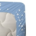 thumbnail image 3 of Ambesonne Winter Fitted & Top Sheet Set with Sham, Polar Bear Mother, White Blue, 3 of 4