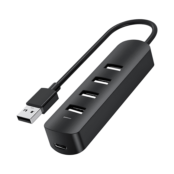 Dutevolns Usb Hub Portable 4-Port Usb 2.0 Multiport Adapter Data Transfer Connector For Laptop Pc