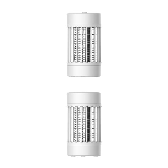 Billuyoard Lámpara de plagas de descarga eléctrica, Control ajustable, rejilla de alto voltaje, atrapamoscas de gran alcance, luz blanca para sala de Weiß Typ 2 2piezas Billuyoard CBP334184