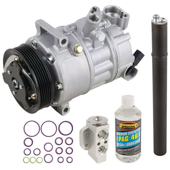 AC Compressor & A/C Repair Kit For Volkswagen VW Golf GTI R32 Jetta GLI New Beetle Eos Audi A3 TT - BuyAutoParts