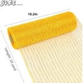 thumbnail image 2 of 2 Roll Gold Metallic Mesh Ribbon,10.2 Inch x 10Yard Decorative Mesh Ribbon Rolls,Durable Decoration Supplies for Wreath and Christmas Tree(Gold+Gold Foil), 2 of 7