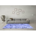 thumbnail image 3 of Ahgly Company Machine Washable Indoor Rectangle Patchwork Blue Transitional Area Rugs, 7' x 9', 3 of 4