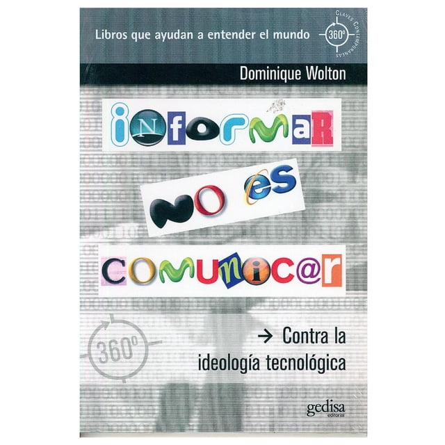 Informar no es comunicar Gedisa 9788497845250