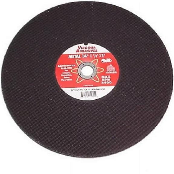 Virginia Abrasives 424-15512 General Purpose Metal & Steel Bonded Cut Off Wheel - Pack Of 10