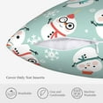 thumbnail image 5 of ZICANCN Decorative Throw Pillow Covers , Bed Snowman Couch Sofa Decorative Knit Pillow Covers for Living Room Farmhouse 18"x18", 5 of 8