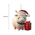 thumbnail image 3 of Prep Your Home for The Holiday Matoen 2024 Christmas Tree Hanging Decorations Cute Sheep Decorative Gift for Family Christmas Ornament, 3 of 4