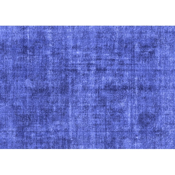 Ahgly Company Machine Washable Indoor Rectangle Abstract Blue Modern Area Rugs, 2' x 4'