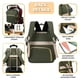 thumbnail image 4 of Mochila para Pañales ROSEGIN 42L Impermeable para Viaje Verde Ejército, 4 of 8