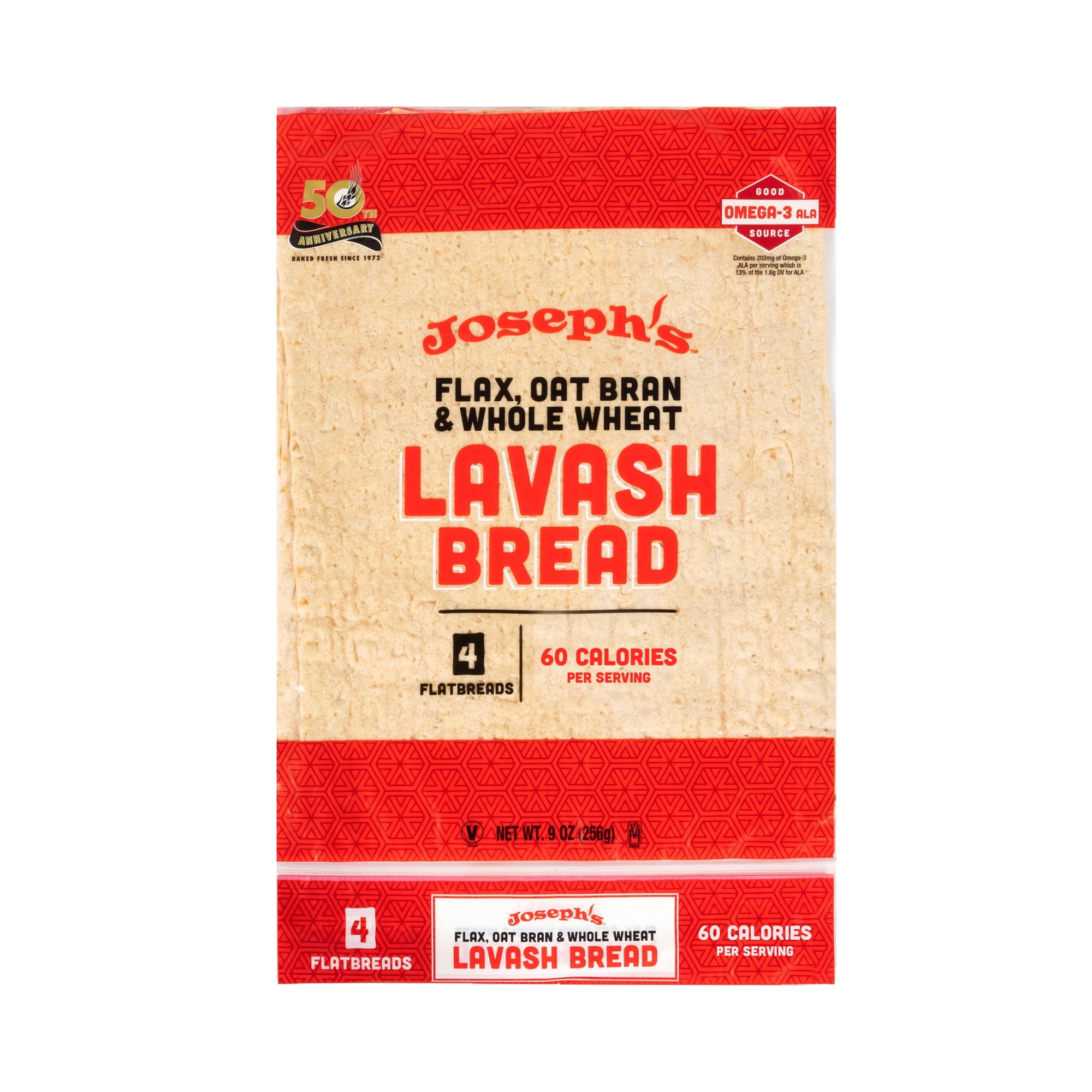 Joseph’s Low Net Carb Flax Lavash Bread, 1 Pack, 4 Count