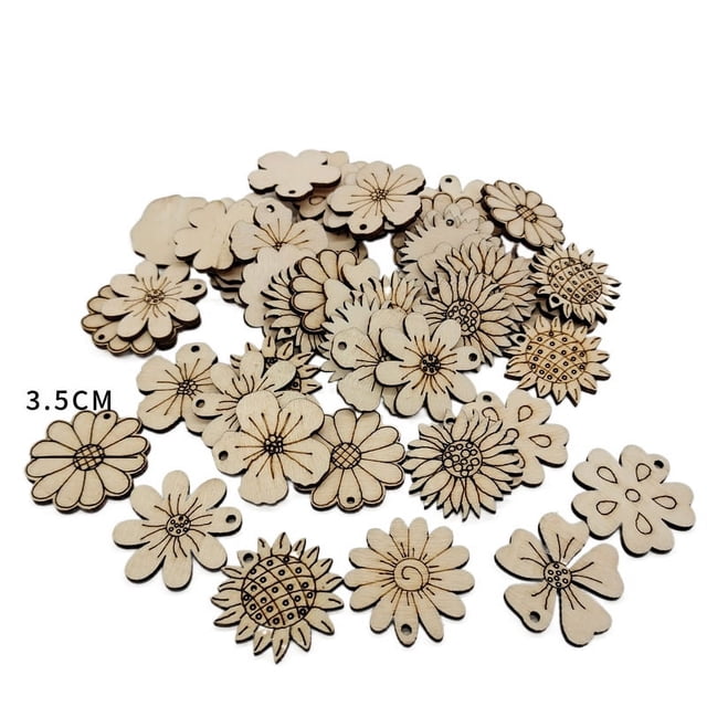 Virutas de madera finas para decoración, docenas de estilos, material, forma, astillas de madera huecas mixtas