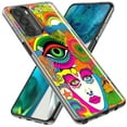 thumbnail image 2 of MUNDAZE Motorola Moto G Stylus Shockproof Clear Hybrid Protective Phone Case Neon Rainbow Psychedelic Trippy Hippie Daydream, 2 of 5