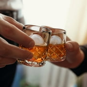 Final Touch 2.5 oz Clear Glass Yarai Shot Glass Set