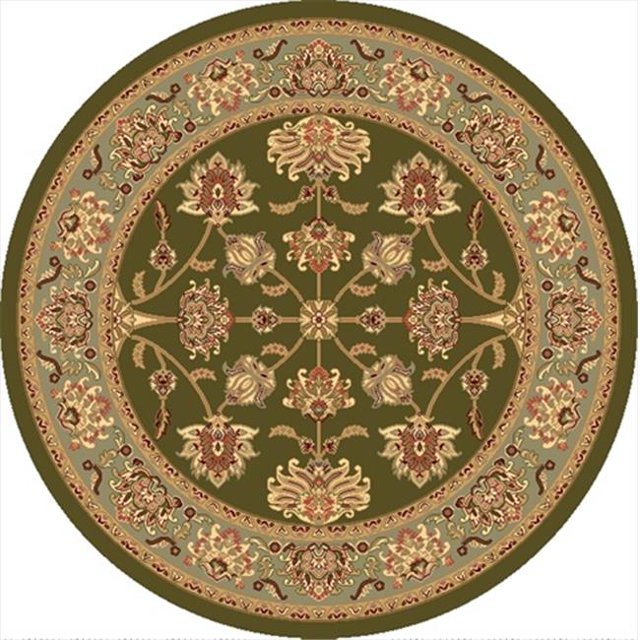 Rugs America 21347 5 Pi 3 Po. Nouvelle Vision Kashan Mousse Zone Ronde Tapis