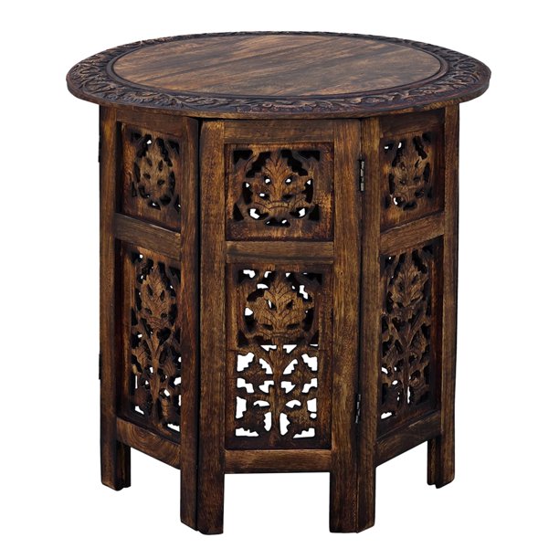 Mesa de Acento Plegable TUP THE URBAN PORT de Madera de Mango 46 cm