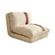 thumbnail image 3 of Sofá cama plegable, sofá cama individual, transpirable, suave, decoración de suelo, colchón, silla para dormir para adultos, hogar, sala de estar y oficina y marrón, 3 of 8