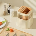 thumbnail image 6 of Rotating Knife Rack, Utensil Drying Rack with Water Draining Base, 360° Compact Countertop Organizer for Knives, Spoons, Chopsticks, Multi Functional Kitchen Tool Storage, 6 of 6