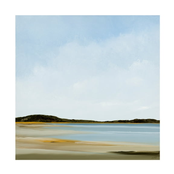 Canvas Wall Art - Rick Fleury 'Great Island' Wall Art for Living Room, Bedroom, or Office Décor by Trademark Fine Art - 14 x 14 Inches